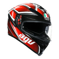 AGV K5 S TEMPEST Black/Red Helmet