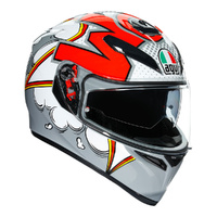 AGV K3SV BUBBLE Grey/White Helmet
