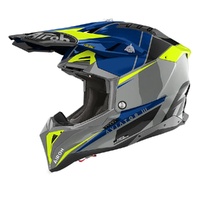 Airoh Helmet Aviator 3 Push Blue Gloss