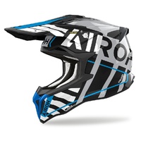 Airoh Helmet Strycker Brave Blue Grey Gloss