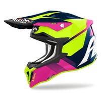 Airoh Helmet Strycker Blazer Blue Pink Gloss