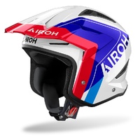 Airoh Helmet TRR 2 Trial Hunt Blue Red Gloss