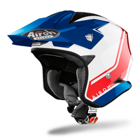 AIROH Helmet TRR-S Trial Keen Blue/Red Gloss