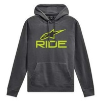 Alpinestars Ride Hoodie V3 Charcoal Lime Black 