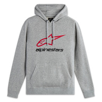 Alpinestars Always 2.0 Hoodie Grey Heather Red Black 