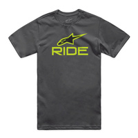 Alpinestars Ride 4.0 CSF Tee Charcoal Lime Black 