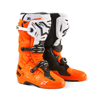 Alpinestars Boots TECH 10 Enduro Fluro Orange Black White 