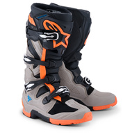 Alpinestars Boots TECH 7 Enduro Black Warm-Grey Fluro Orange 