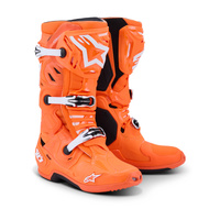 Alpinestars Boots TECH 10 Supervented Fluro Orange Black White 