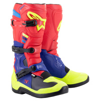 Alpinestars Boots TECH 3 Bright Red/Dark Blue Fluro Yellow 
