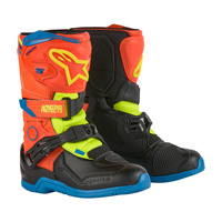 Alpinestars Boots TECH 3S Kids Fluro Orange/Enamel Blue Fluro Yellow 