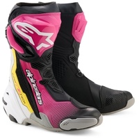 Alpinestars Boots Supertech R V2 Black Magenta White Yellow 
