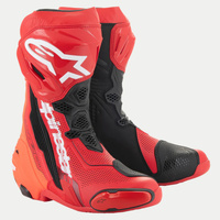 Alpinestars Boots Supertech R V2 Vented Red Fluro Red 