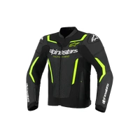 Alpinestars Jacket GP Force V2 Leather Airflow Black Fluro Yellow 
