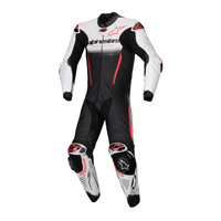 Alpinestars 1 Piece Suit GPR7 Leather White Black Fluro Red 