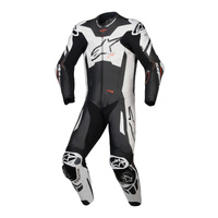 Alpinestars 1 Piece Suit GP Plus V4 Sprint Leather Black White Red Fluro 