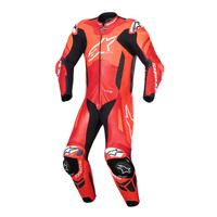 Alpinestars 1 Piece Suit GP Plus V4 Sprint Leather Fluro Red Mid Red White 