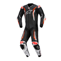 Alpinestars 1 Piece Suit GP Tech V5 Leather Black White Red Fluro 