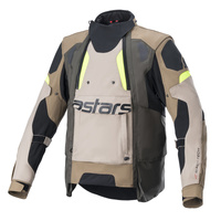 Alpinestars Jacket Halo Drystar ADV Khaki/Sand/Fluro Yellow 
