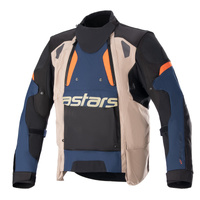 Alpinestars Jacket Halo Drystar ADV Dark Blue Dark Khaki Flame Orange 