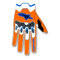 Alpinestars Gloves Youth Full Bore V2 Orange White Black 