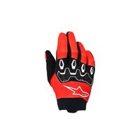 Alpinestars Gloves Youth Full Bore V2 Bright Red Black 