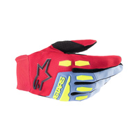 Alpinestars Gloves Youth Full Bore Lightblue Red Berry Black 