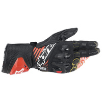 Alpinestars Gloves GP Tech V2 Black White Fluro Red 