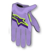 Alpinestars Gloves Supertech MX Lavender Fluro Violet Yellow 