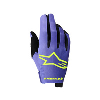 Alpinestars Gloves Radar Purple Yellow/Fluro 
