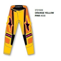Alpinestars Pants Techstar Nomur Orange Yellow Pink 