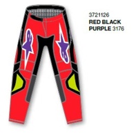Alpinestars Pants Fluid Grid Red Black Purple 
