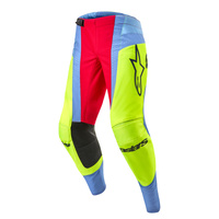 Alpinestars Pants Techstar Ocuri Light Blue Fluro Yellow Red Berry 