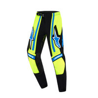 Alpinestars Pants Youth Supertech Nomur Dark Navy Fluro Yellow Ucla Blue 