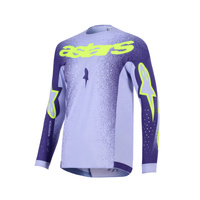 Alpinestars Jersey Supertech Scenz Purple Fluro Yellow 