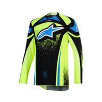 Alpinestars Jersey Techstar Nomur Dark Navy Fluro Yellow Ucla Blue 
