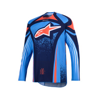 Alpinestars Jersey Techstar Nomur Dark Navy Orange Ucla Blue 
