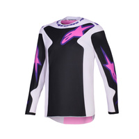 Alpinestars Jersey Fluid Grid Black Light Grey Purple 