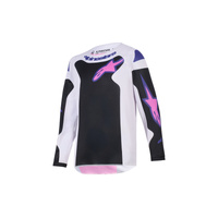 Alpinestars Jersey Youth Fluid Grid Black Light Grey Purple 