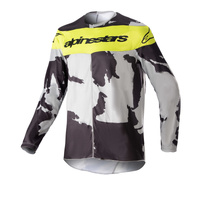 Alpinestars Jersey Youth Racer Tactical CastGrey Camo Yellow Fluro 