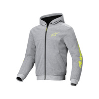 Alpinestars Hoody Chrome V2 Sport Grey Heather Fluro Yellow 