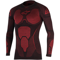 Alpinestars Summer Top Ride Tech V2 L/S Black Red 