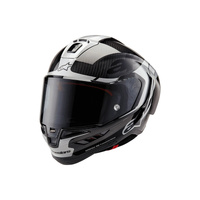 Alpinestars Helmet Supertech SR10 Element Black Carbon Silver Black Gloss 