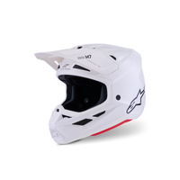 Alpinestars Helmet SM7 Solid White Glossy 