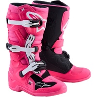 Alpinestars Boots MX27 Tech 7S Boot Pink Fluo Black White Youth 