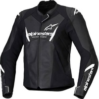 Alpinestars Jacket Ladies Faster V3 Leather Black White 