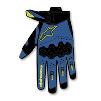 Alpinestars Gloves MX27 Megawatt V2 Air Bright Blue Black 