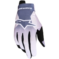 Alpinestars Gloves MX27 Radar Ash Gray Light Lilac White Black 