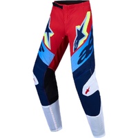 Alpinestars Pants 2027 Youth Supertech Dyna Fire Red White Navy Blue 