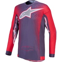 Alpinestars Jersey 2027 Supertech Hiten AFD Graystone Red Fluo Light Lilac 